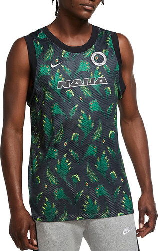 Dres Nike Nigeria Sleeveless Basketball Top Zelené | CU1399-302, 0