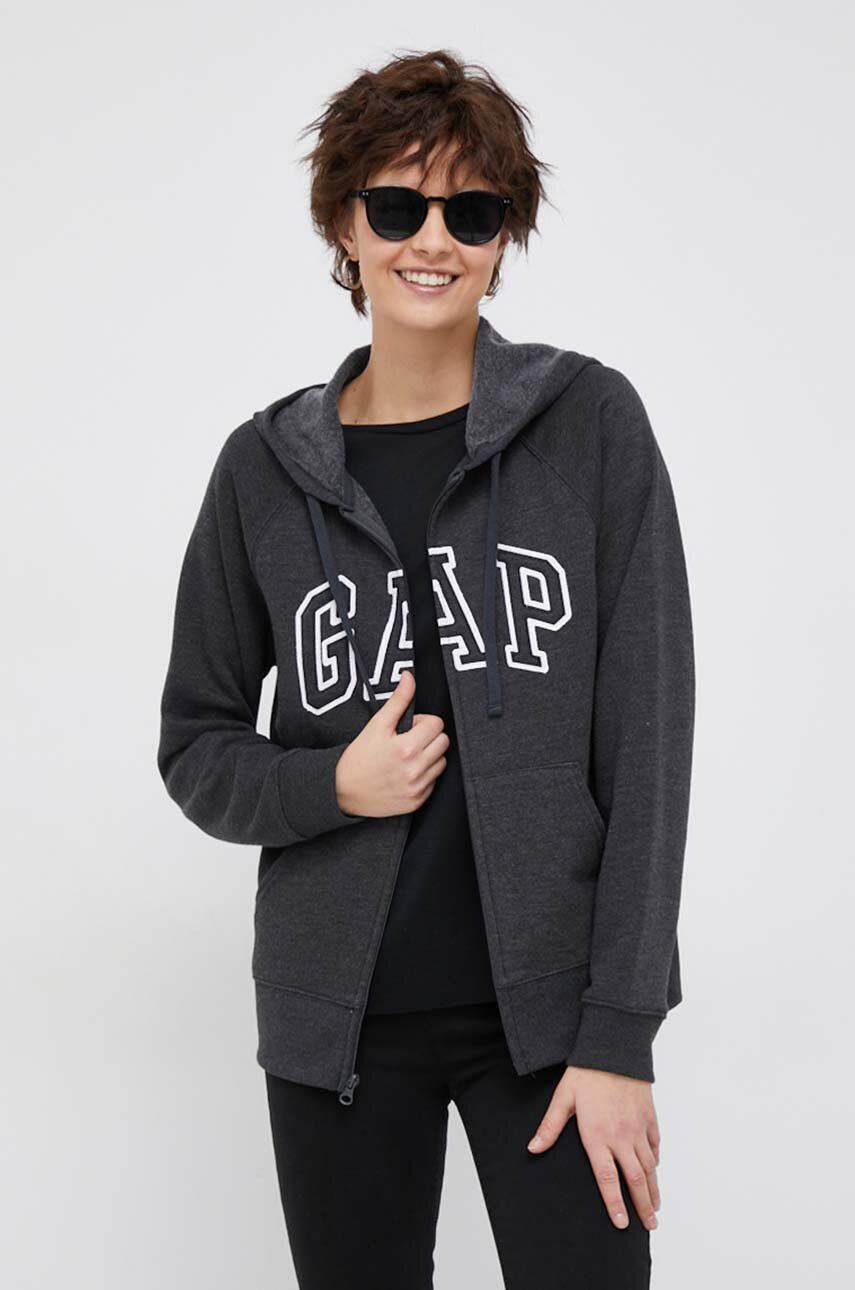 Mikina GAP Full-Zip Hoodie Čierna | 463503.21CHARCOAL, 0