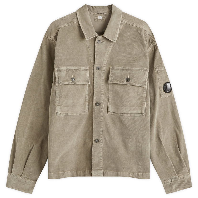 Bunda C.P. Company Corduroy Utility Overshirt Hnedá | 17CMOS133A-006410O-359