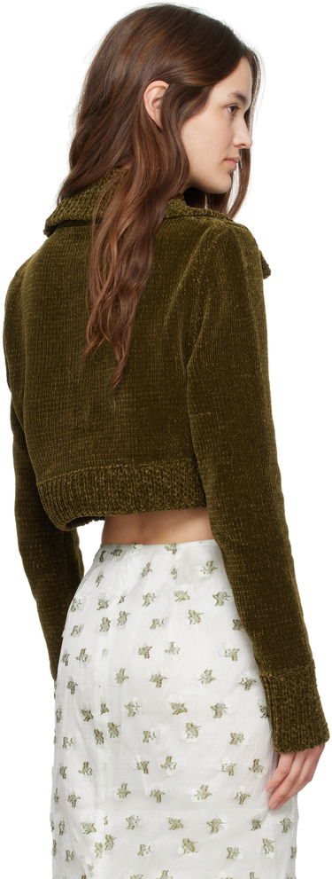 Sveter Cecilie Bahnsen Cecilie Bahnsen Calla Cropped Knit Sweater Zelené | 4.24KNI51006 CALLA JUMPER, 2