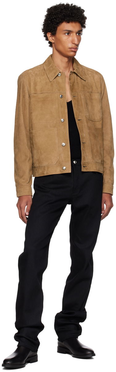 Bunda Paul Smith Paul Smith Suede Trucker Jacket Hnedá | M1R-374Y-L00040, 3