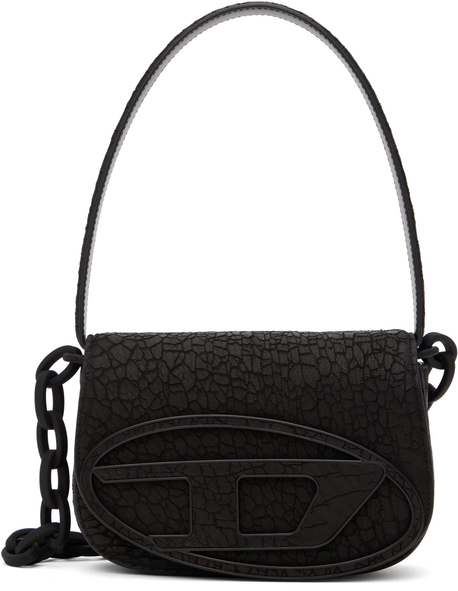 Kabelka Diesel Textured Faux-Leather Shoulder Bag Čierna | X08396 PS919, 0