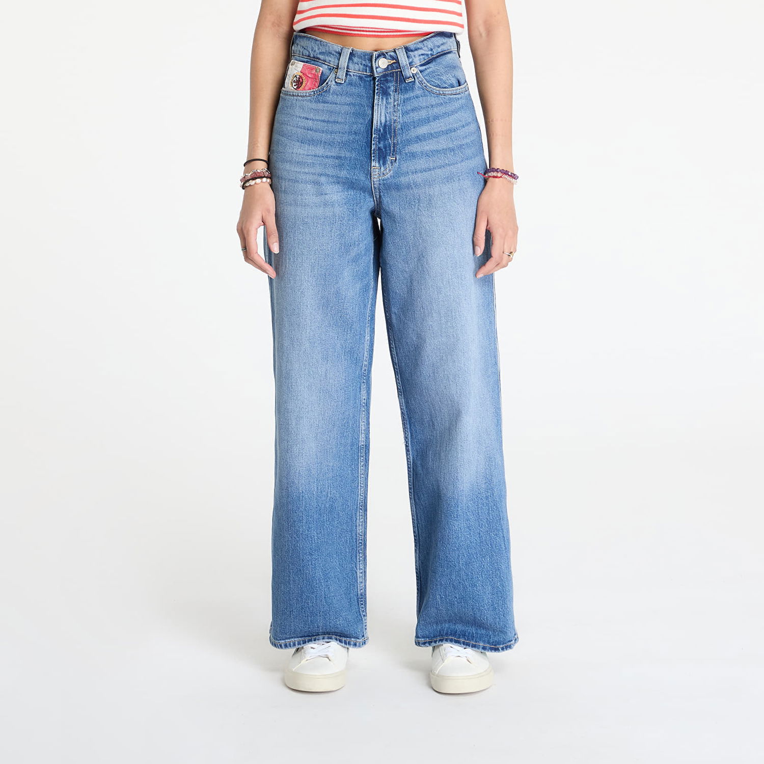 Džínsy Tommy Hilfiger Tommy Jeans Claire High Rise Wide Leg Jeans W25/L30 Modrá | DW0DW21293 1A5, 0