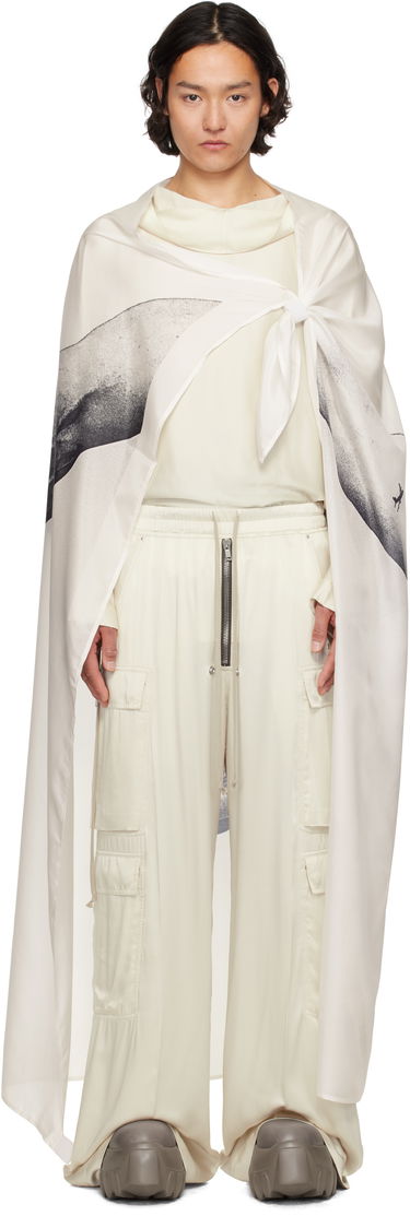 Šál Rick Owens Rick Owens Hollywood Flag Print Scarf Biela | RR01E5431 SHP3, 0