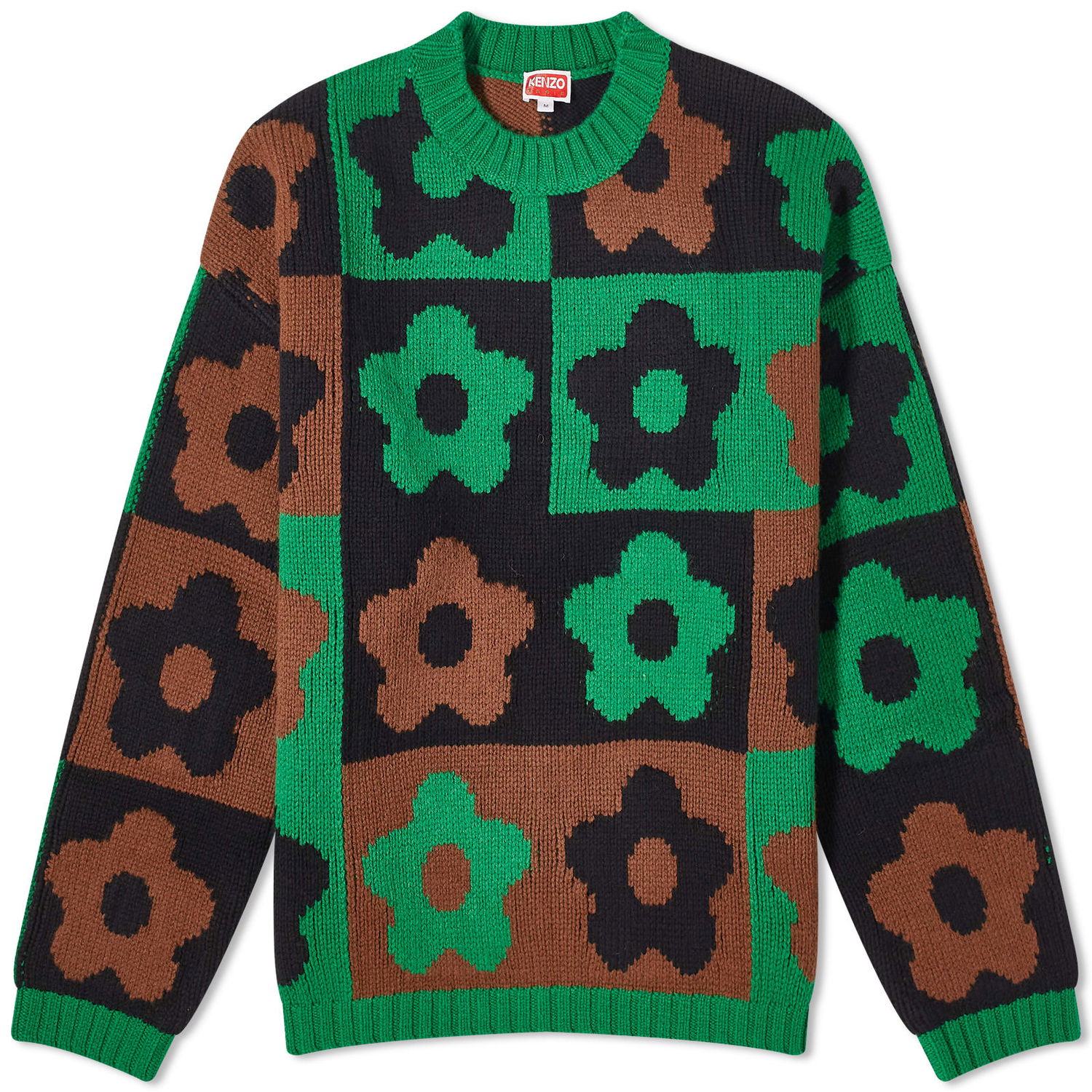 Sveter KENZO Boke Checkerboard Crewneck Zelené | FD65PU4043CH-57, 0