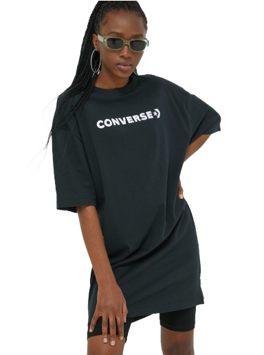 Tričko Converse Wordmark Oversized Tee Čierna | 10023921.A01