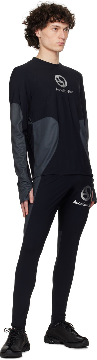 Legíny Acne Studios Logo Leggings Čierna | BK0680-, 3