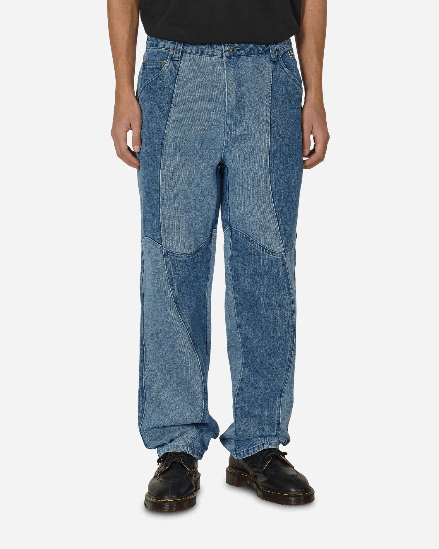 Džínsy Dime Blocked Relaxed Denim Pants "Blue Washed" Modrá | DIME23D2F30BLU BLU, 0