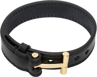 Náramok Tom Ford Tom Ford T Leather Bracelet Čierna | JM002-LCL008G, 0