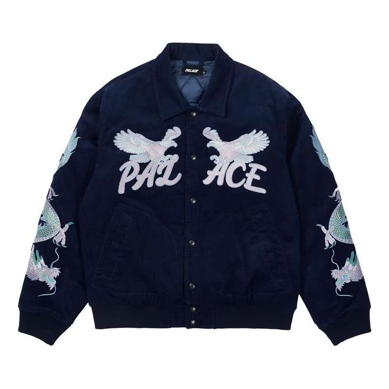 Bomber bunda Palace Embroidered Tour Jacket Modrá | P23JK176