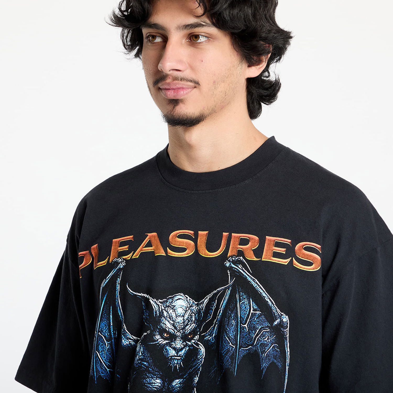 Tričko Pleasures PLEASURES Gargoyle Graphic T-Shirt Čierna | P25SP060 BLACK, 1