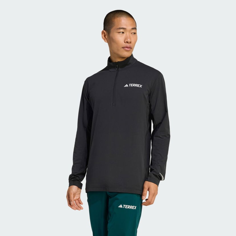 Košeľa adidas Performance Terrex Xperior Half-Zip Longsleeve Top Čierna | JM7074