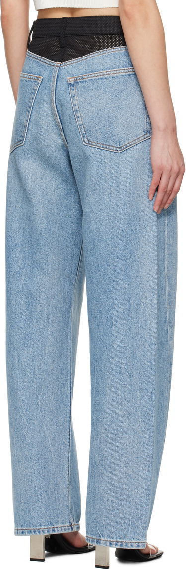 Džínsy Alexander Wang Alexander Wang Logo Balloon Jeans Modrá | 4DC2254767, 2