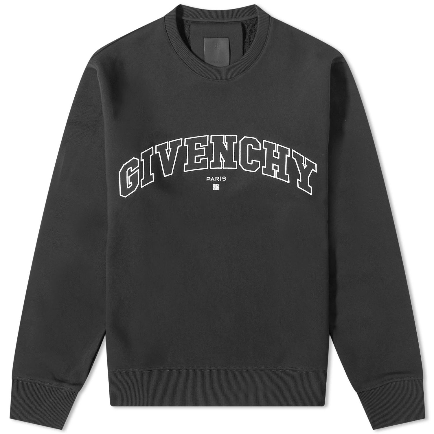 Mikina Givenchy College Embroidered Logo Crew Sweat Black Čierna | BMJ0H63Y78-001, 0