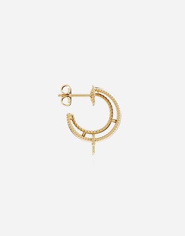 Náušnice Dolce & Gabbana Gold Hoop Earrings Žltá | WSNR1GWYE01ZOO00, 2