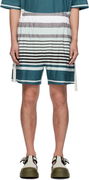 Craig Green Striped Wave Shorts