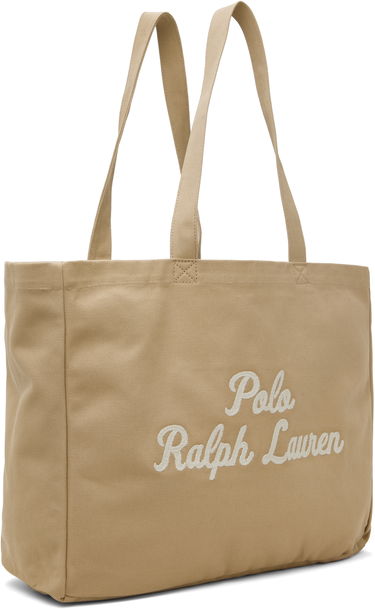 Tote bag Polo by Ralph Lauren Ralph Lauren Embroidered Canvas Tote Bag Béžová | 405962436002, 1