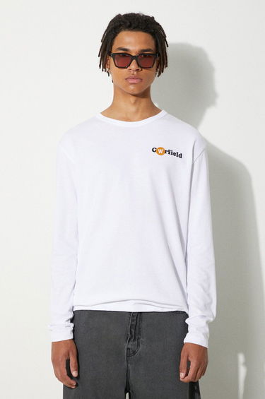 Tričko WOOD WOOD Long Sleeve T-Shirt With Print Biela | 30045402.2323, 0