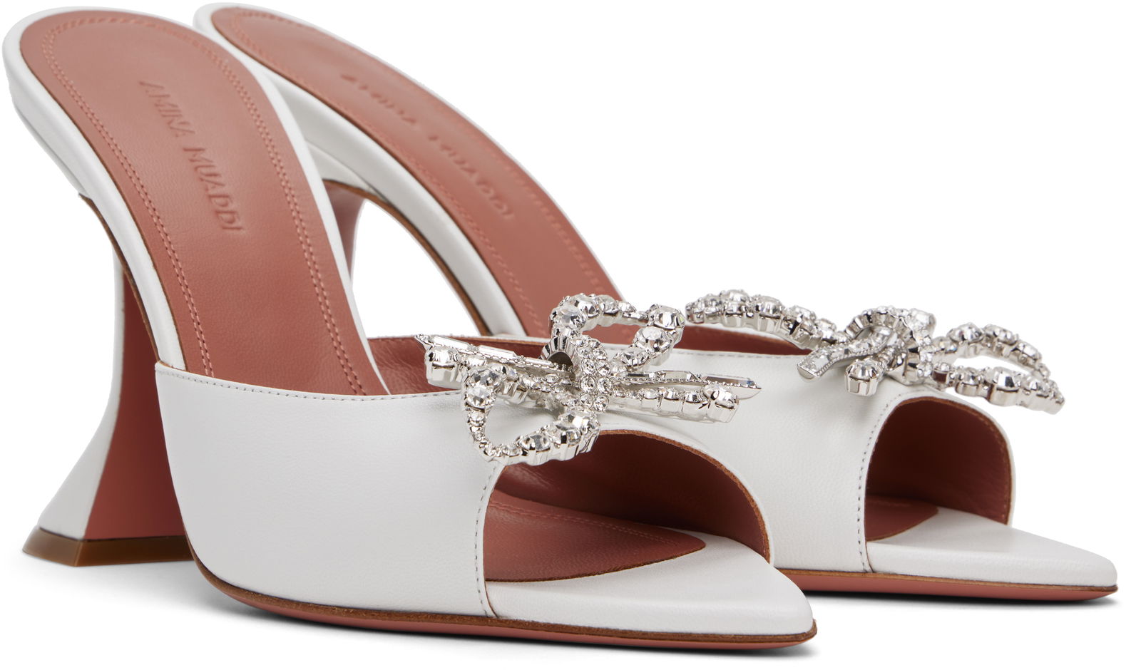 Amina Muaddi Rosie Slipper Heeled Sandals