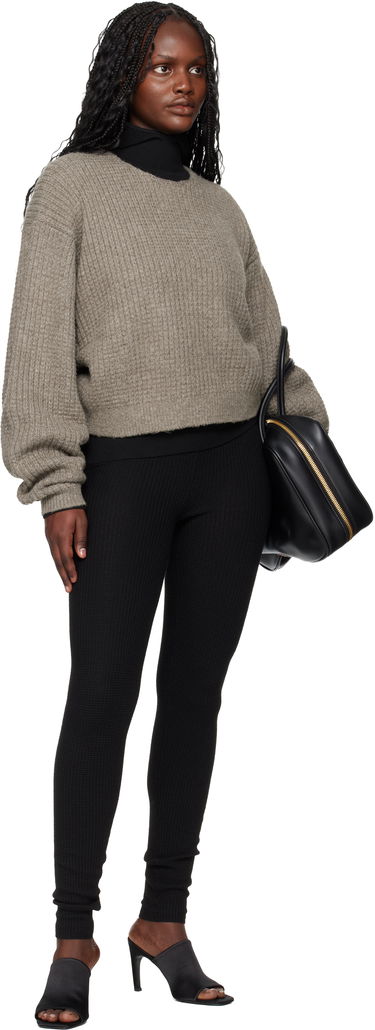 Sveter Fear of God ESSENTIALS Holiday Heavy Waffle 90s Crewneck Sweater Šedá | 192HO257332FW, 3