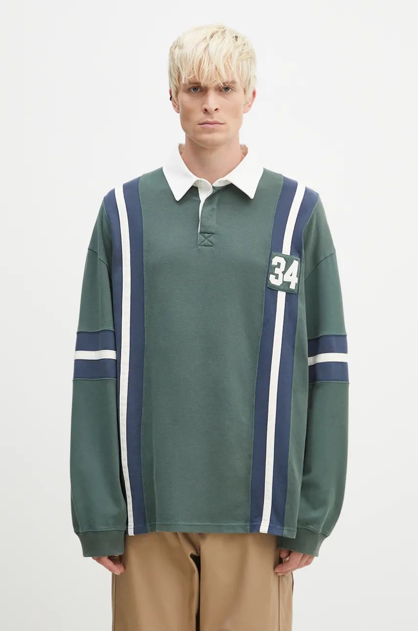 Polo tričko Ambush Rugby Shirt Striped Zelené | BMGC002F24JER0015245, 0