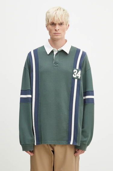 Polo tričko Ambush Rugby Shirt Striped Zelené | BMGC002F24JER0015245, 0