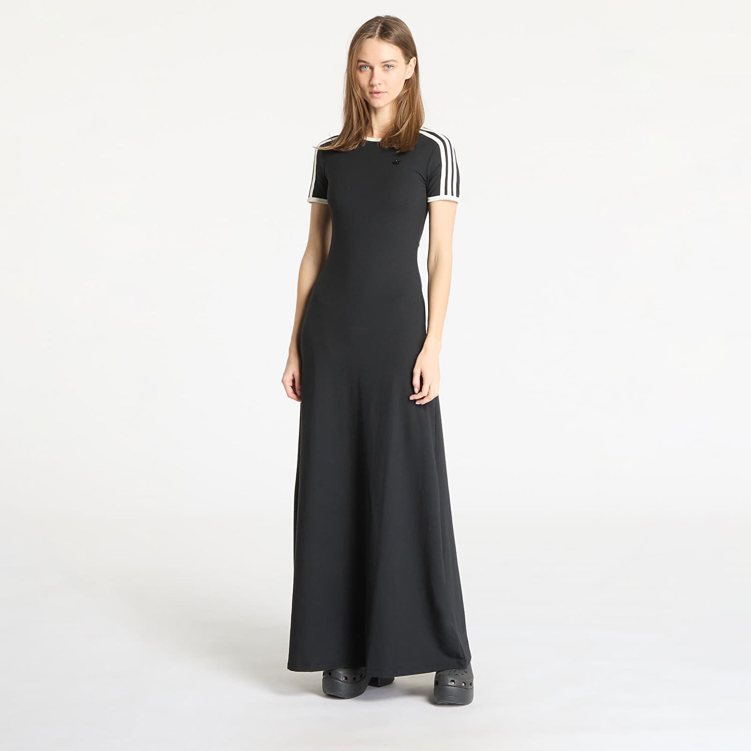 Šaty adidas Originals Premium Cali Maxi Tee Dress Čierna | JD5474, 0