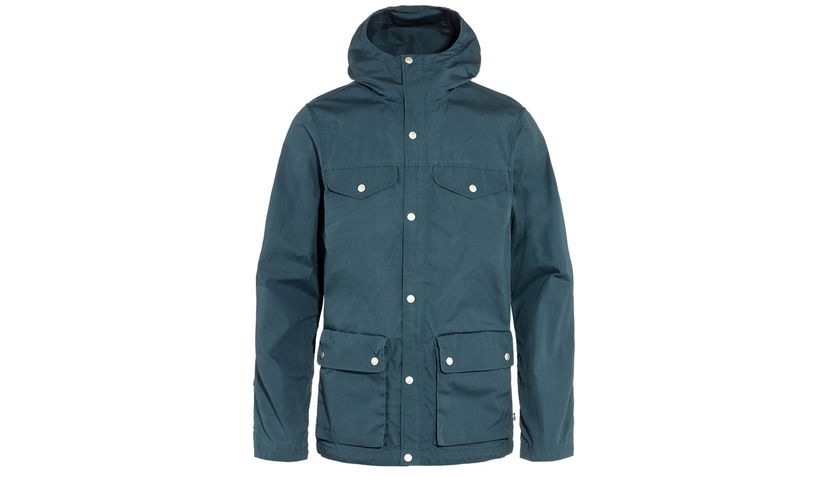 Parka FJÄLLRÄVEN Greenland Hooded Jacket with Pockets Tyrkysová | F87202-570