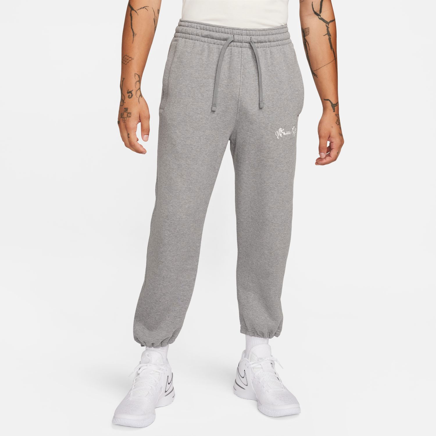 Tepláky Nike LeBron Open Hem Fleece Pants Šedá | FB7127-091, 1
