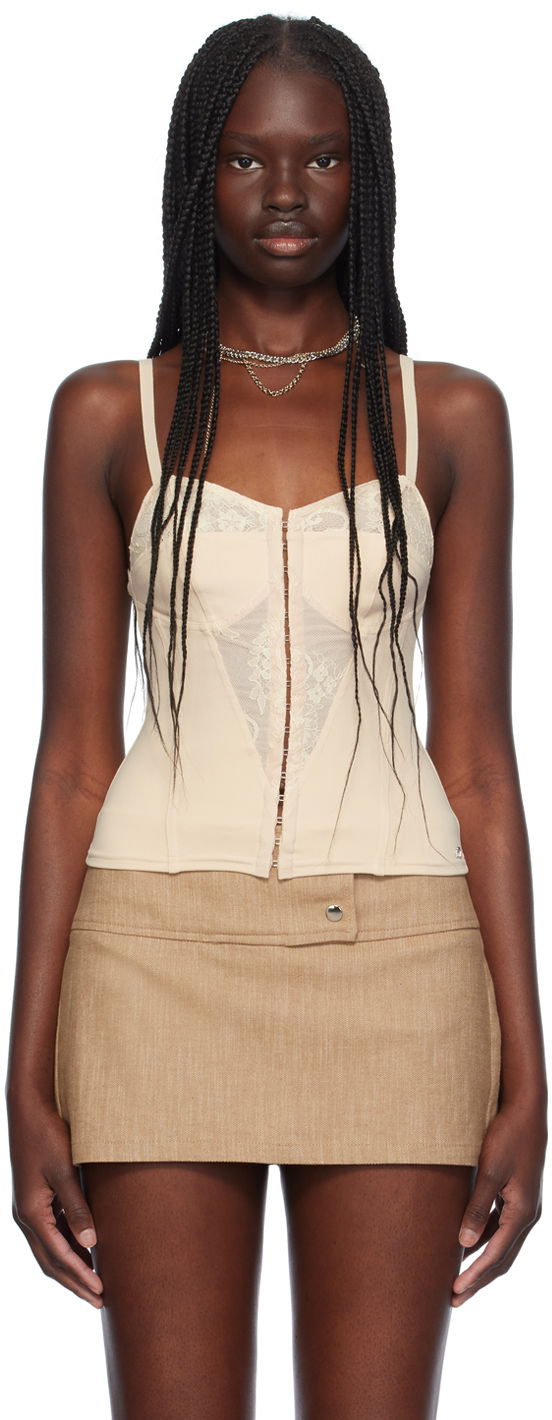Podprsenka Miaou Miaou Liana Lace Tank Top Béžová | 7144SHJTAN, 0