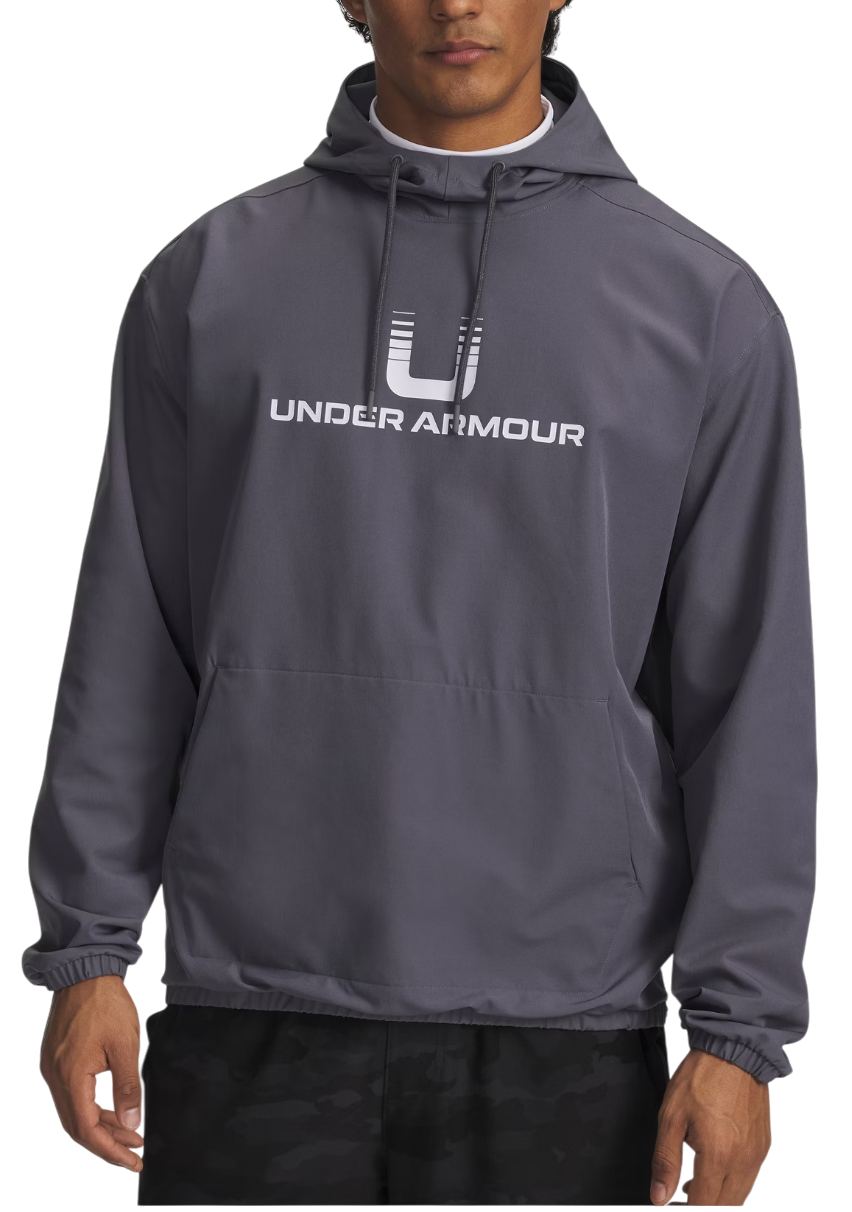 Mikina Under Armour Under Armour Unstoppable Woven Hoodie Šedá | 6003864-025, 0