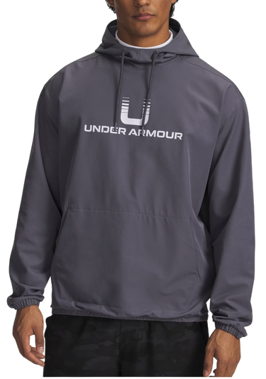 Mikina Under Armour Under Armour Unstoppable Woven Hoodie Šedá | 6003864-025, 0