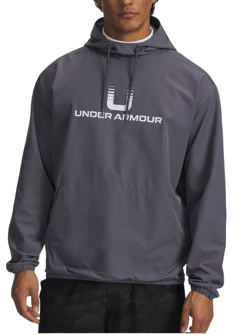 Mikina Under Armour Under Armour Unstoppable Woven Hoodie Šedá | 6003864-025