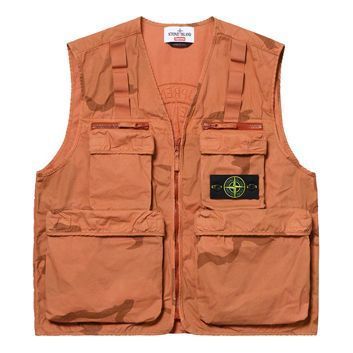 Vesta Supreme Supreme x Stone Island Water Resistant Canvas Vest Oranžová | SUP-SS19-402