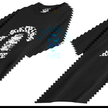 Tričko BAPE Abc Camo College T-Shirt, Size Large Čierna | 001TEL301005M-BBU, 0