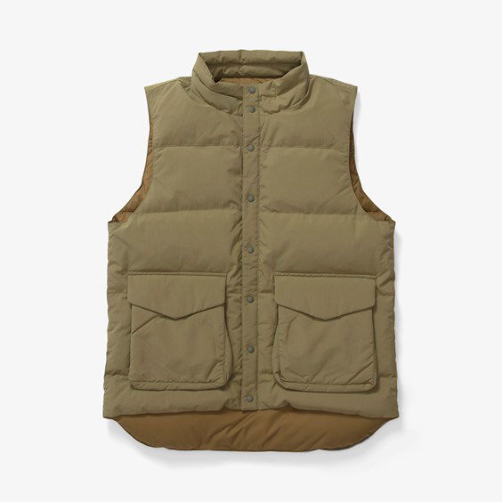 Vesta Snow Peak Recycled Down Vest Zelené | JK-23AU120-OL, 0