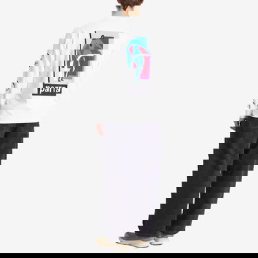 Tričko By Parra Parra Lowering The Bar Long Sleeve T-Shirt Biela | 53120-WHT, 4