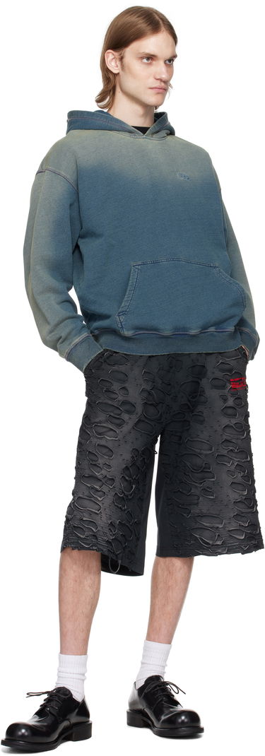 Mikina Diesel S-Boxt-Hood-R6 Hoodie Modrá | A16189-0GIAT-01, 3