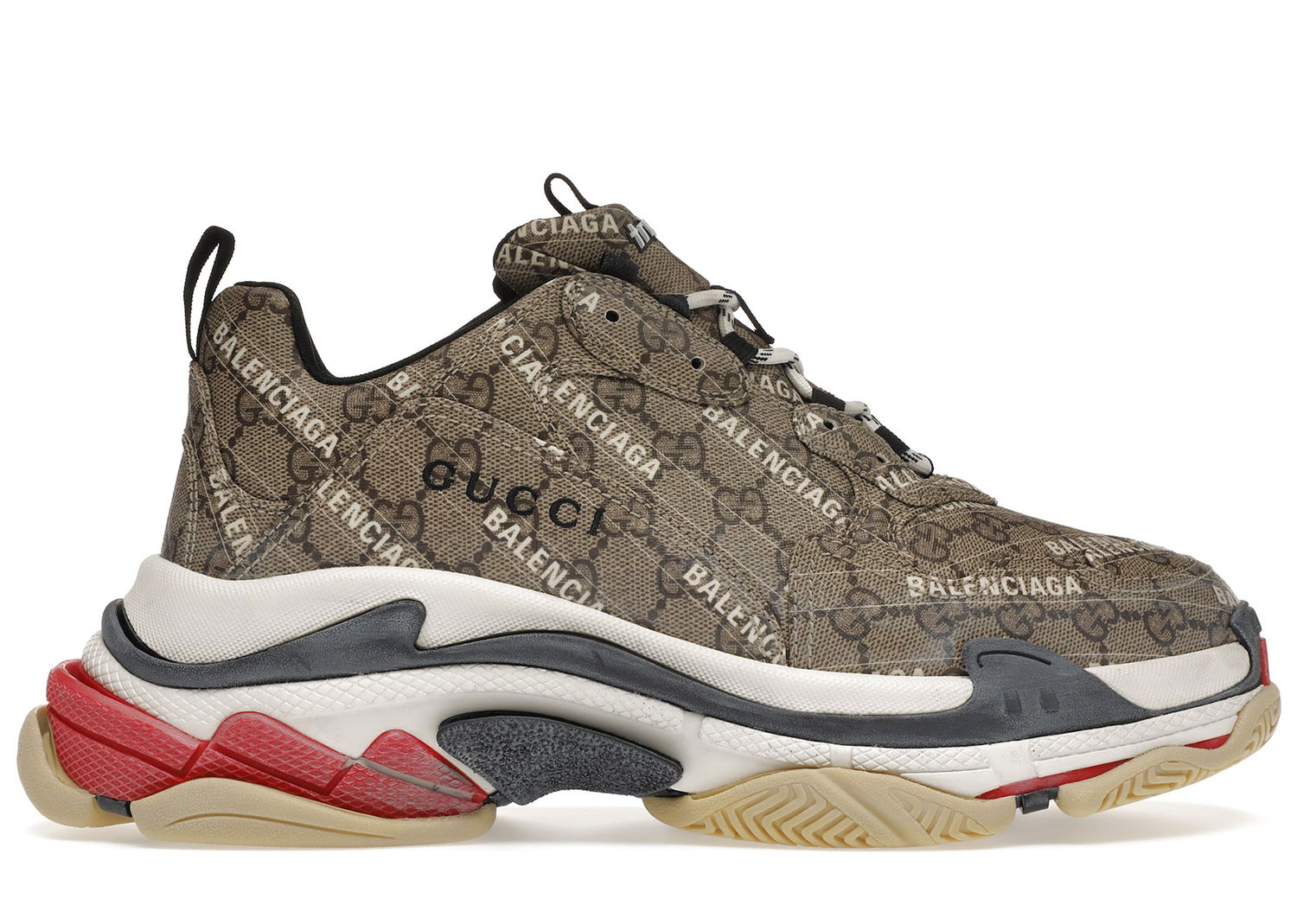 Tenisky a topánky Gucci Balenciaga x The Hacker Project Triple S "Beige" Šedá | 681066ULZ10 9795, 0