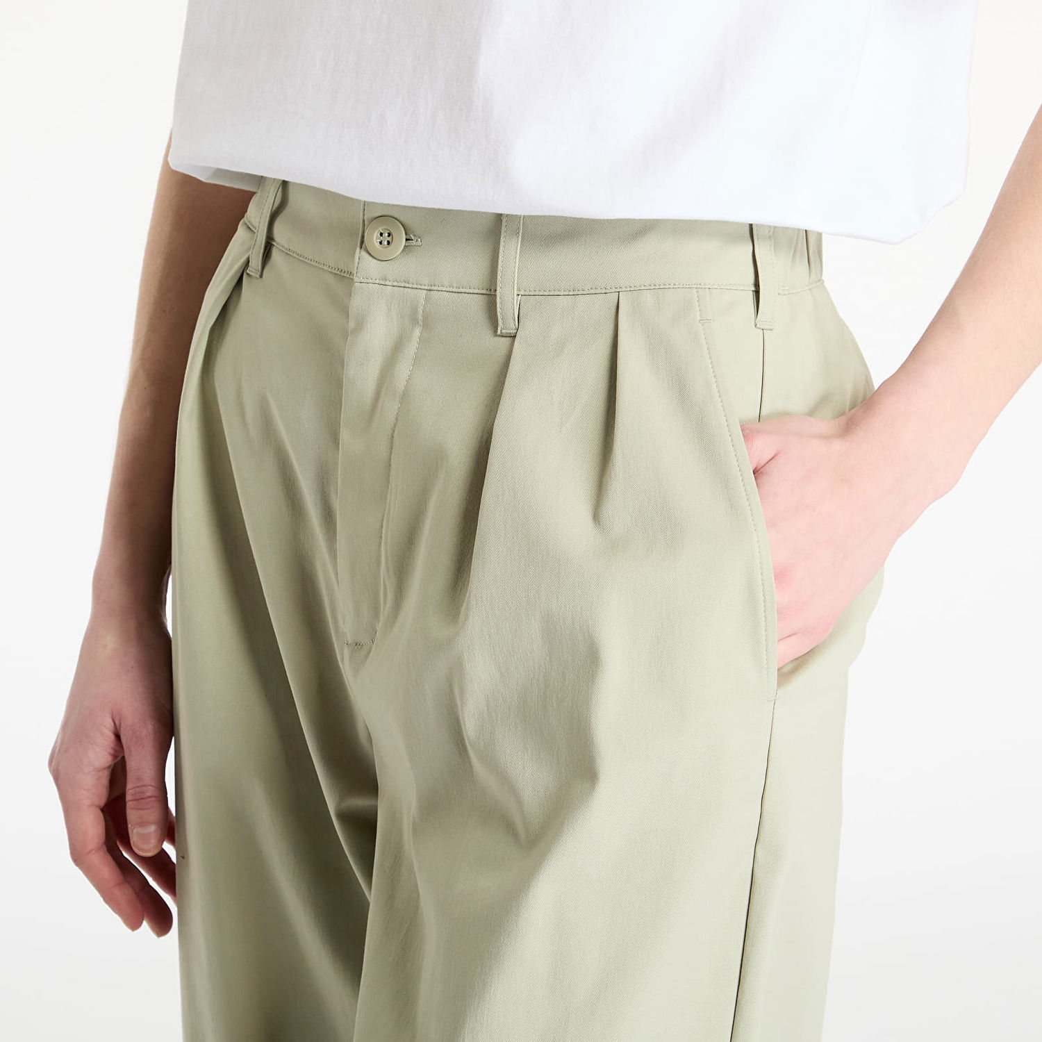 Nohavice New Balance Wide Leg Pants Zelené | NBWP51538OVN, 1