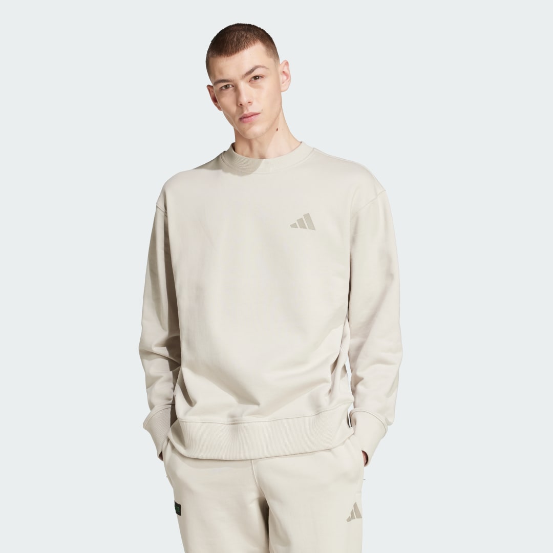 Sveter adidas Performance Mercedes-AMG Petronas Formula One Team Premium Sweatshirt Béžová | JW3091, 0