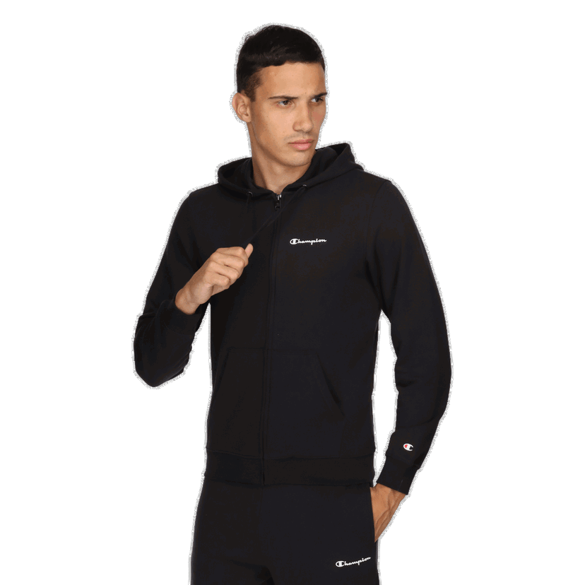 Súprava Champion Full-Zip Hoodie and Jogger Set BASIC Čierna | CHA201M600-21