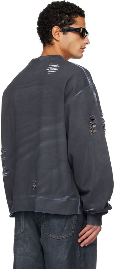 Mikina Acne Studios Distressed Logo Crewneck Sweatshirt Šedá | CI0203-, 2