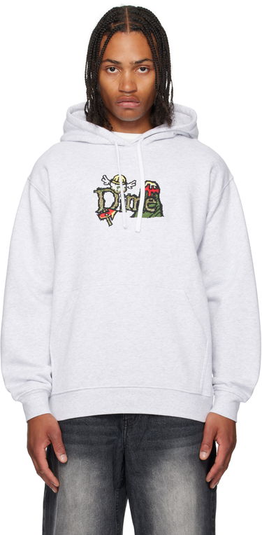 Mikina Dime Dime Classic Fuzzy Hoodie Šedá | DIMESU2545ASH, 0
