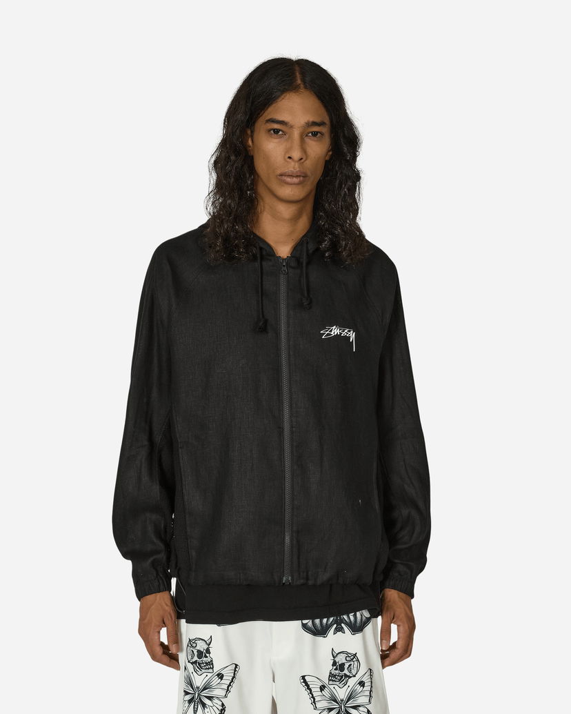 Bunda Nike Stüssy Linen Shell Jacket Black Čierna | FZ5751-010