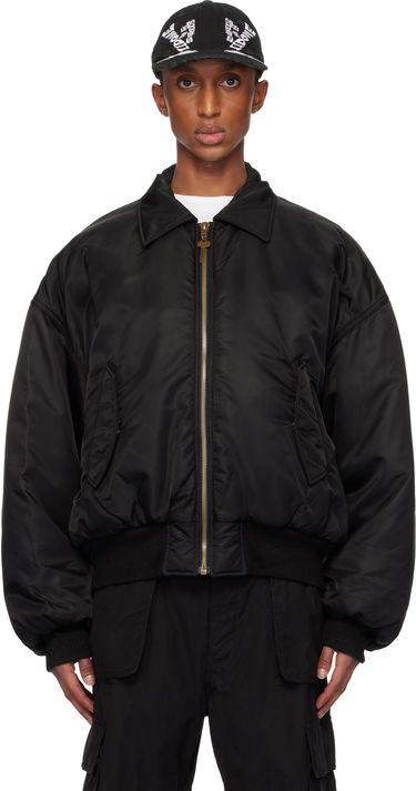 Bomber bunda We11done Collar Bomber Jacket Čierna | WD-JP3-24-023-U-BK, 0