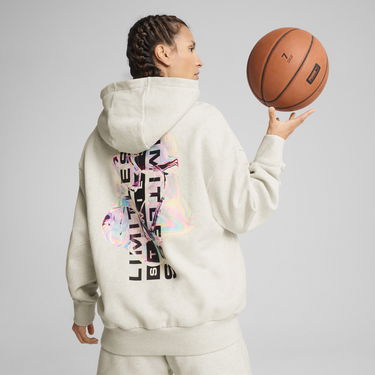 Mikina Puma Stewie Prism Basketball Hoodie Béžová | 630524_01, 3