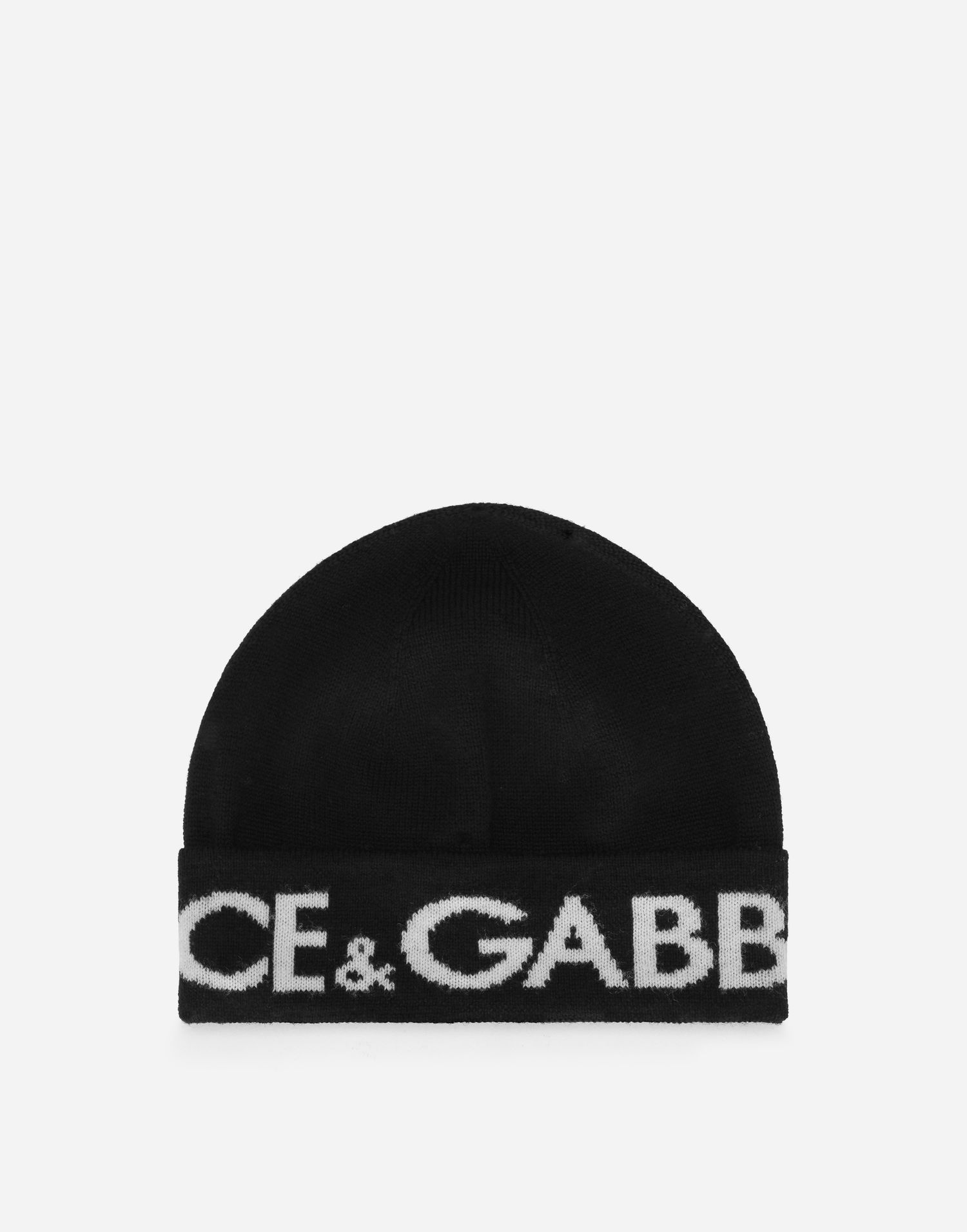 Kulicha Dolce & Gabbana Dolce & Gabbana Wool Knit Hat With Jacquard Logo Čierna | LBKHA2JCVM6N0000, 0
