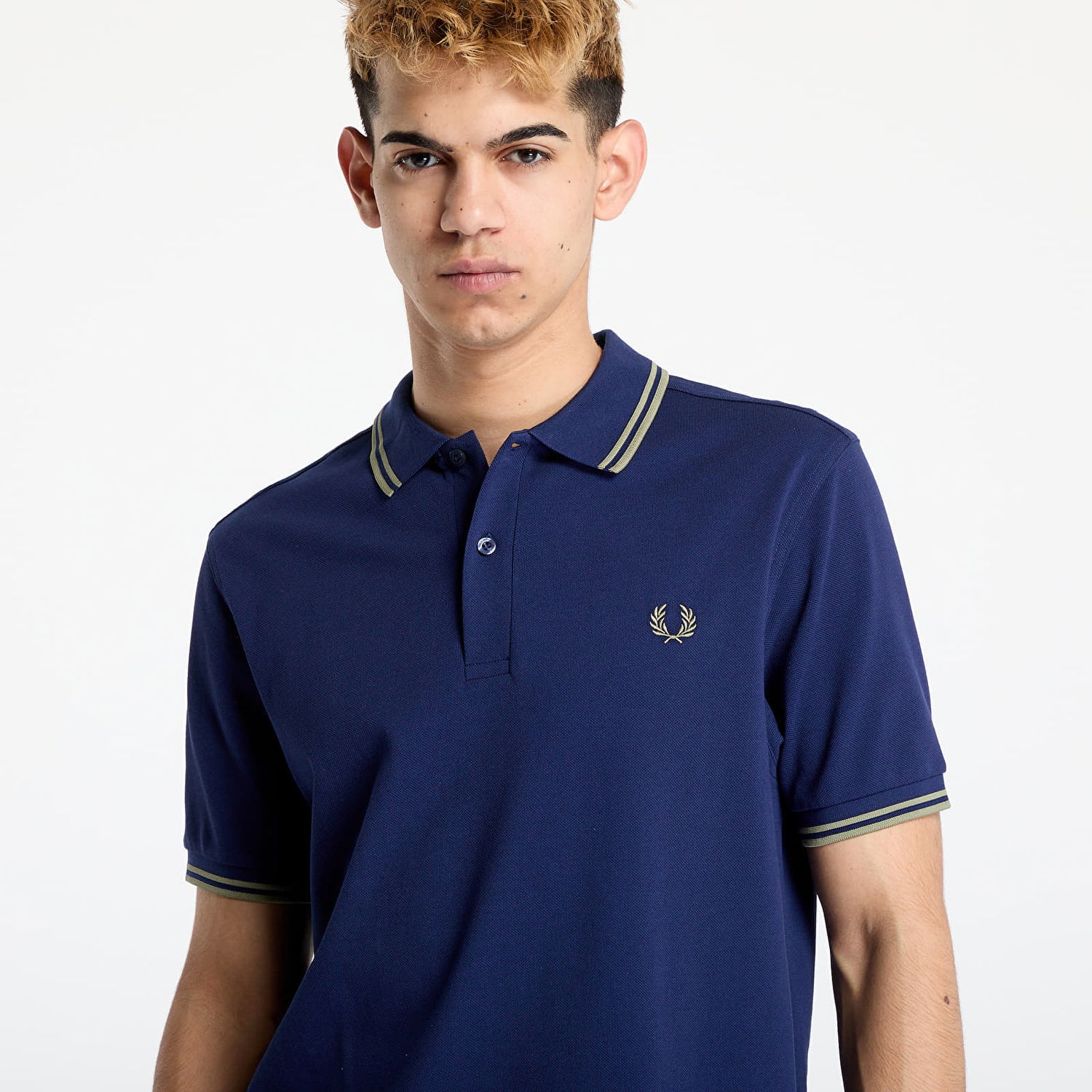 Polo tričko Fred Perry Fred Perry Twin Tipped Shirt Navy | M3600 Y59, 1