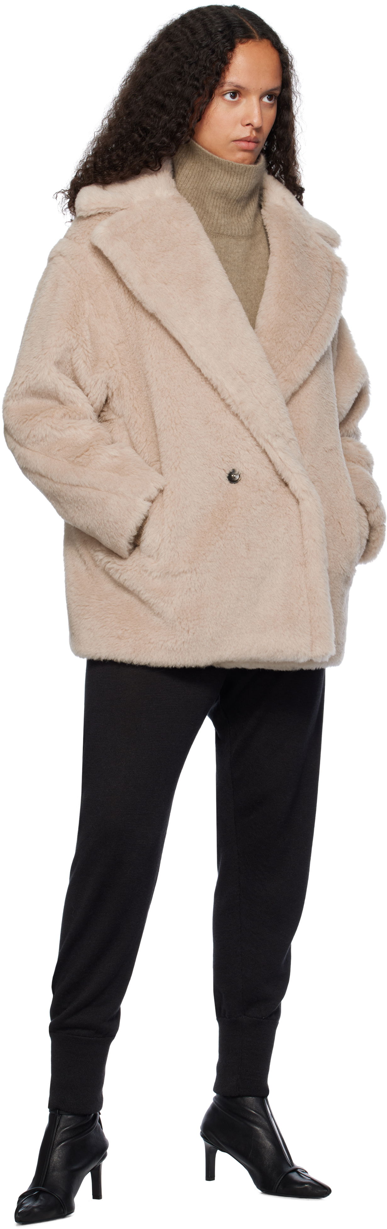 Max Mara Olga Short Faux-Fur Coat